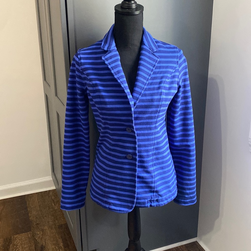 Isaac Mizrahi Live! Striped Knit Blazer